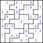 Судоку-пазл 9х9 #252 легкий