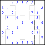 Судоку-пазл 9х9 #255 легкий