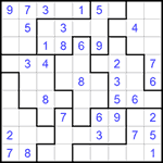 Судоку-пазл 9х9 #256 легкий