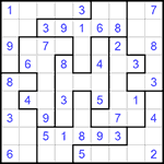 Судоку-пазл 9х9 #258 легкий