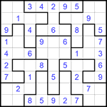 Судоку-пазл 9х9 #261 легкий