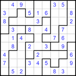 Судоку-пазл 9х9 #263 легкий