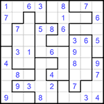 Судоку-пазл 9х9 #265 легкий