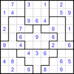 Судоку-пазл 9х9 #221 средний