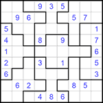 Судоку-пазл 9х9 #224 средний