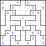 Судоку-пазл 9х9 #225 средний
