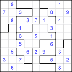 Судоку-пазл 9х9 #227 средний