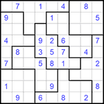 Судоку-пазл 9х9 #228 средний