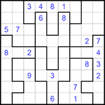 Судоку-пазл 9х9 #229 средний