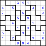 Судоку-пазл 9х9 #230 средний