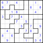 Судоку-пазл 9х9 #231 средний