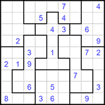 Судоку-пазл 9х9 #232 средний