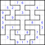 Судоку-пазл 9х9 #234 средний