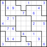 Судоку-пазл 9х9 #236 средний