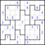 Судоку-пазл 9х9 #237 средний