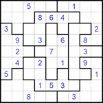 Судоку-пазл 9х9 #238 средний