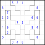 Судоку-пазл 9х9 #239 средний