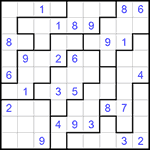 Судоку-пазл 9х9 #240 средний