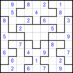 Судоку-пазл 9х9 #242 средний