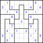 Судоку-пазл 9х9 #243 средний