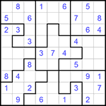 Судоку-пазл 9х9 #244 средний