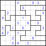 Судоку-пазл 9х9 #245 средний