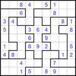 Судоку-пазл 9х9 #249 средний