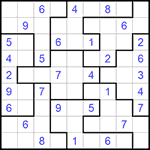 Судоку-пазл 9х9 #250 средний