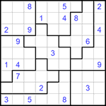 Судоку-пазл 9х9 #225 трудный