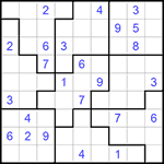 Судоку-пазл 9х9 #231 трудный