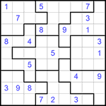 Судоку-пазл 9х9 #234 трудный