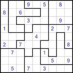 Судоку-пазл 9х9 #238 трудный