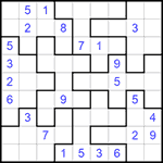 Судоку-пазл 9х9 #239 трудный