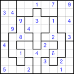 Судоку-пазл 9х9 #240 трудный