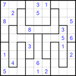 Судоку-пазл 9х9 #241 трудный