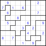 Судоку-пазл 9х9 #242 трудный