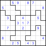 Судоку-пазл 9х9 #243 трудный