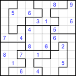 Судоку-пазл 9х9 #245 трудный