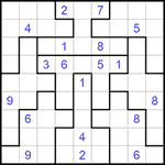 Судоку-пазл 9х9 #246 трудный