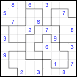 Судоку-пазл 9х9 #247 трудный