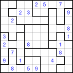 Судоку-пазл 9х9 #249 трудный