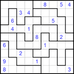 Судоку-пазл 9х9 #226 очень трудный