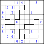 Судоку-пазл 9х9 #228 очень трудный