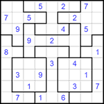 Судоку-пазл 9х9 #230 очень трудный