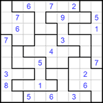 Судоку-пазл 9х9 #231 очень трудный