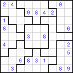 Судоку-пазл 9х9 #234 очень трудный