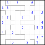 Судоку-пазл 9х9 #235 очень трудный