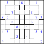 Судоку-пазл 9х9 #236 очень трудный