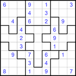 Судоку-пазл 9х9 #238 очень трудный