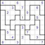 Судоку-пазл 9х9 #239 очень трудный